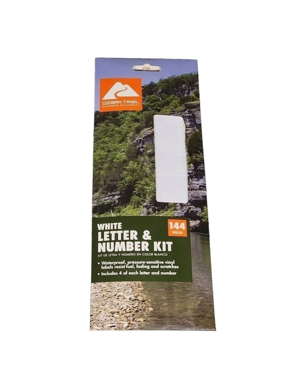 New Ozark Trail white LETTER & NUMBER kit 144 pc outdoor boating signs